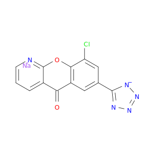 sodium 5-(9-chloro-5-oxo-5h-chromeno[2,3-b]pyridin-7-yl)tetrazol-1-ide