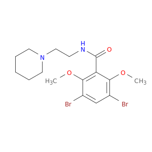 Benzamide, 3,5-dibromo-2,6-dimethoxy-N-[2-(1-piperidinyl)ethyl]-