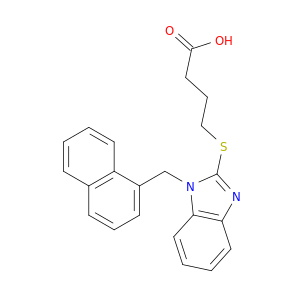 Butanoic acid, 4-[[1-(1-naphthalenylmethyl)-1H-benzimidazol-2-yl]thio]-