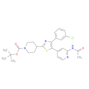 N-[4-[2-(1-BOC-PIPERIDIN-4-YL)-4-(3-CHLOROPHENYL)-1,3-THIAZOL-5-YL]-2-PYRIDYL]ACETAMIDE