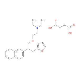 but-2-enedioic acid; N,N-diethyl-2-[3-(2-furyl)-2-naphthalen-2-yl-propoxy]ethanamine