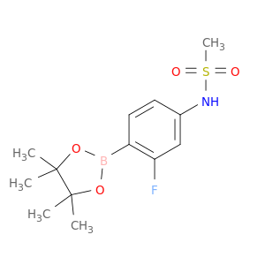 2-氟-4-甲基磺酰氨基苯基硼酸频那醇酯