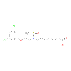 Heptanoic acid, 7-[[2-(3,5-dichlorophenoxy)ethyl](methylsulfonyl)amino]-