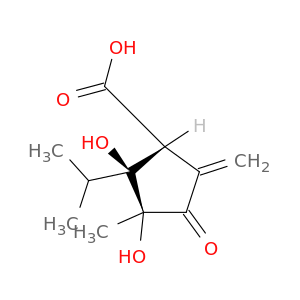 Cyclopentanecarboxylicacid, 2,3-dihydroxy-3-methyl-5-methylene-2-(1-methylethyl)-4-oxo-, (1R,2S,3S)-