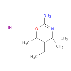 n-ethyl-4,4,6-trimethyl-5,6-dihydro-4h-1,3-oxazin-2-amine hydroiodide(1:1)