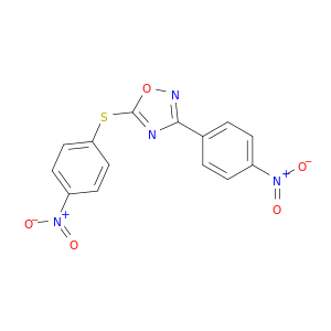 1,2,4-Oxadiazole, 3-(4-nitrophenyl)-5-[(4-nitrophenyl)thio]-