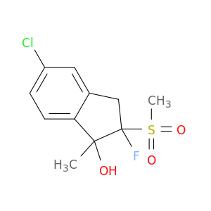 1H-Inden-1-ol, 5-chloro-2-fluoro-2,3-dihydro-1-methyl-2-(methylsulfonyl)-