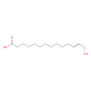 12-Tetradecenoic acid, 14-hydroxy-, (E)-
