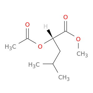 Pentanoic acid, 2-(acetyloxy)-4-methyl-, methyl ester, (2S)-