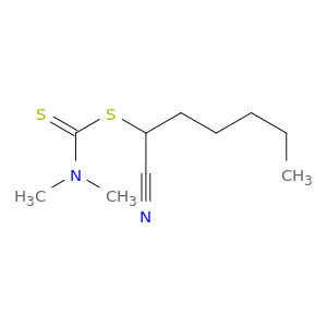 Carbamodithioic acid, dimethyl-, 1-cyanohexyl ester