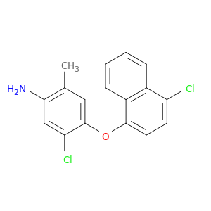Benzenamine, 5-chloro-4-[(4-chloro-1-naphthalenyl)oxy]-2-methyl-