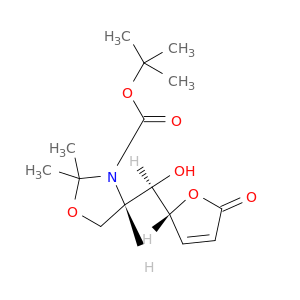 3-Oxazolidinecarboxylicacid, 4-[(2,5-dihydro-5-oxo-2-furanyl)hydroxymethyl]-2,2-dimethyl-,1,1-dimethylethyl ester, [4S-[4R*[S*(S*)]]]- (9CI)