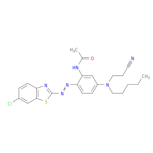 N-[2-[2-(6-氯-2-苯并噻唑基)二亚苯基]-5-[(2-氰基乙基)戊基氨基]苯基]乙酰胺