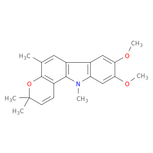 Pyrano[3,2-a]carbazole,3,11-dihydro-8,9-dimethoxy-3,3,5,11-tetramethyl-