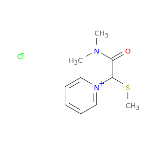 Pyridinium, 1-[2-(dimethylamino)-1-(methylthio)-2-oxoethyl]-, chloride
