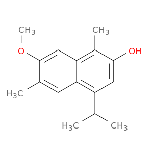 2-Naphthalenol, 7-methoxy-1,6-dimethyl-4-(1-methylethyl)-