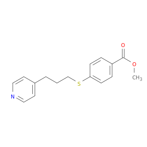 Benzoic acid, 4-[[3-(4-pyridinyl)propyl]thio]-, methyl ester