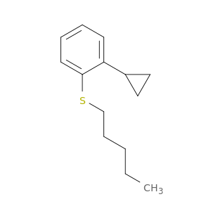 Benzene, 1-cyclopropyl-2-(pentylthio)-
