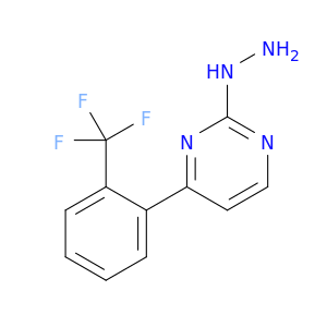 2-Hydrazinyl-4-(2-(trifluoromethyl)phenyl)pyrimidine