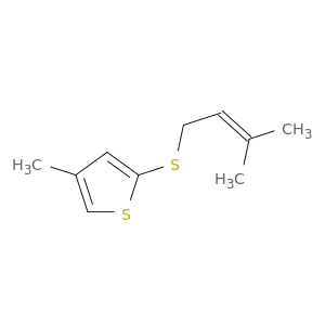 Thiophene, 4-methyl-2-[(3-methyl-2-butenyl)thio]-