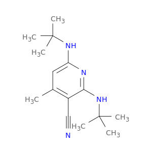 3-Pyridinecarbonitrile, 2,6-bis[(1,1-dimethylethyl)amino]-4-methyl-