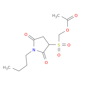 2,5-Pyrrolidinedione, 3-[[(acetyloxy)methyl]sulfonyl]-1-butyl-