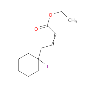 2-Butenoic acid, 4-(1-iodocyclohexyl)-, ethyl ester