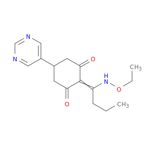 1,3-Cyclohexanedione, 2-[1-(ethoxyamino)butylidene]-5-(5-pyrimidinyl)-