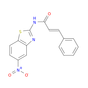 2-Propenamide, N-(5-nitro-2-benzothiazolyl)-3-phenyl-, (E)-