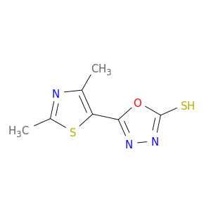 5-(dimethyl-1,3-thiazol-5-yl)-1,3,4-oxadiazole-2-thiol