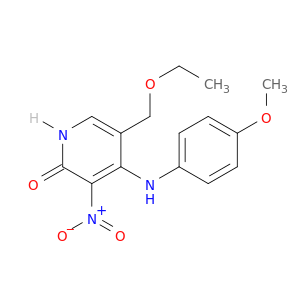 2(1H)-Pyridinone, 5-(ethoxymethyl)-4-[(4-methoxyphenyl)amino]-3-nitro-