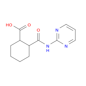 Cyclohexanecarboxylicacid, 2-[(2-pyrimidinylamino)carbonyl]-