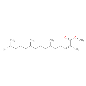 2-Pentadecenoic acid, 2,6,10,14-tetramethyl-, methyl ester, (2Z)-