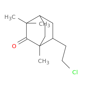 Bicyclo[2.2.2]octanone, 6-(2-chloroethyl)-1,3,3-trimethyl-