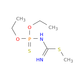 Carbamimidothioic acid, (diethoxyphosphinothioyl)-, methyl ester