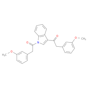 吲哚,1,3-双[(M-甲氧基苯基)乙酰基]-