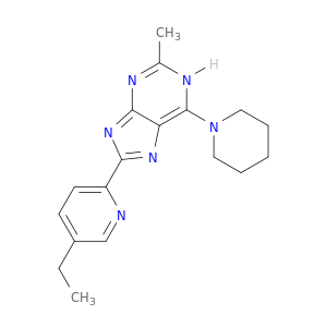 1H-Purine, 8-(5-ethyl-2-pyridinyl)-2-methyl-6-(1-piperidinyl)-