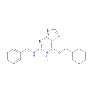 1H-Purin-2-amine, 6-(cyclohexylmethoxy)-N-(phenylmethyl)-