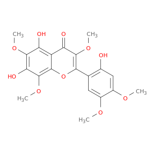 4H-1-Benzopyran-4-one,5,7-dihydroxy-2-(2-hydroxy-4,5-dimethoxyphenyl)-3,6,8-trimethoxy-