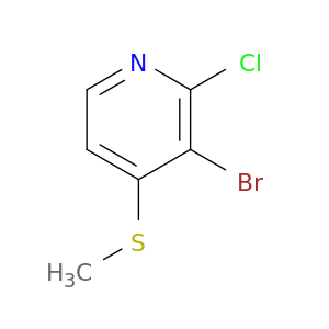 Pyridine, 3-bromo-2-chloro-4-(methylthio)-