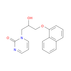 2(1H)-Pyrimidinone, 1-[2-hydroxy-3-(1-naphthalenyloxy)propyl]-