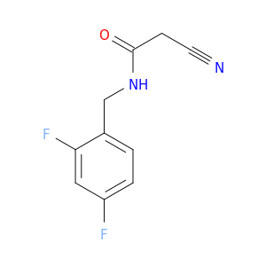 2-cyano-N-[(2,4-difluorophenyl)methyl]acetamide