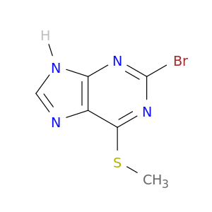 1H-Purine, 2-bromo-6-(methylthio)-