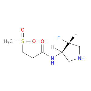 N-((3R,4R)-4-氟吡咯烷-3-基)-3-(甲基磺酰基)丙酰胺