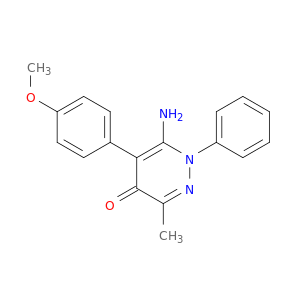4(1H)-Pyridazinone, 6-amino-5-(4-methoxyphenyl)-3-methyl-1-phenyl-