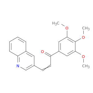 2-Propen-1-one, 3-(3-quinolinyl)-1-(3,4,5-trimethoxyphenyl)-