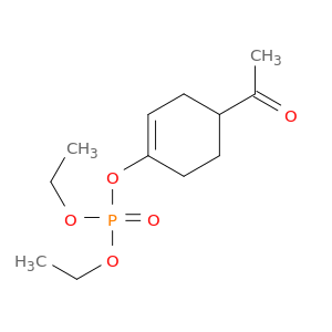 Phosphoric acid, 4-acetyl-1-cyclohexen-1-yl diethyl ester