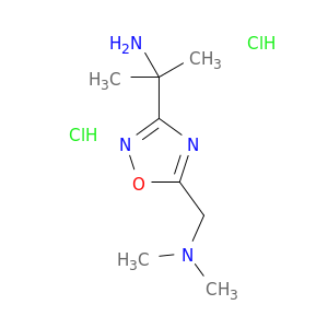 2-{5-[(Dimethylamino)methyl]-1,2,4-oxadiazol-3-yl}propan-2-amine Dihydrochloride