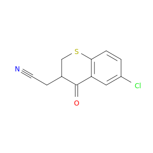 2H-1-Benzothiopyran-3-acetonitrile, 6-chloro-3,4-dihydro-4-oxo-