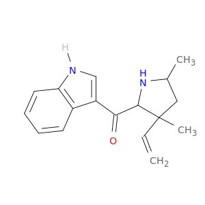 Methanone, (3-ethenyl-3,5-dimethyl-2-pyrrolidinyl)-1H-indol-3-yl-